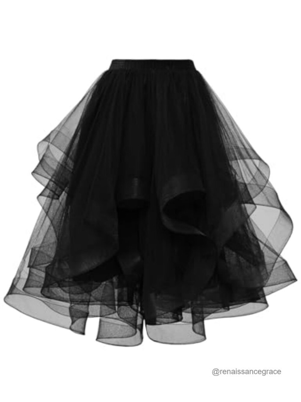 Tulle Skirts for Women Long Puffy Layered Tutu Skirt Elastic High Waist A-Line